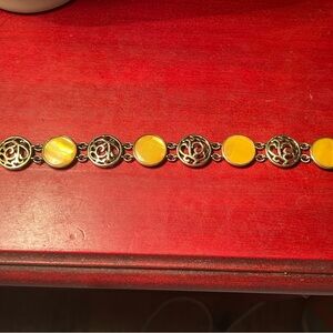 Elegant Yellow and Gold Monet Bracelet